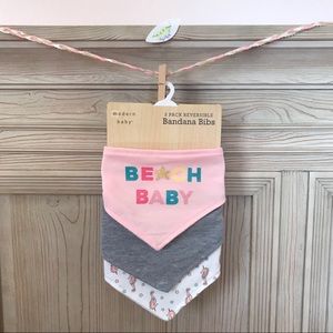 Modern Baby Reversible Bandana Bibs Beach Baby